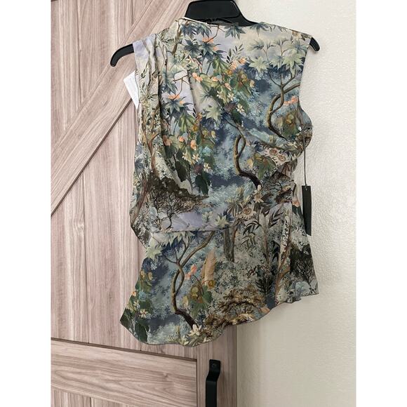 NWT Alberta Ferretti sleeveless silk top 40 US 4 - Picture 6 of 11